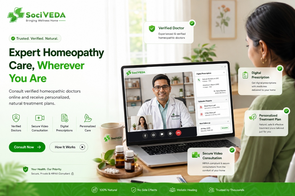 VitaHomeo Treatment Consultation mockup